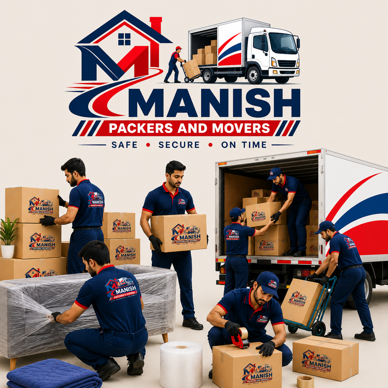 Professional packers and movers handling household shifting in Surat